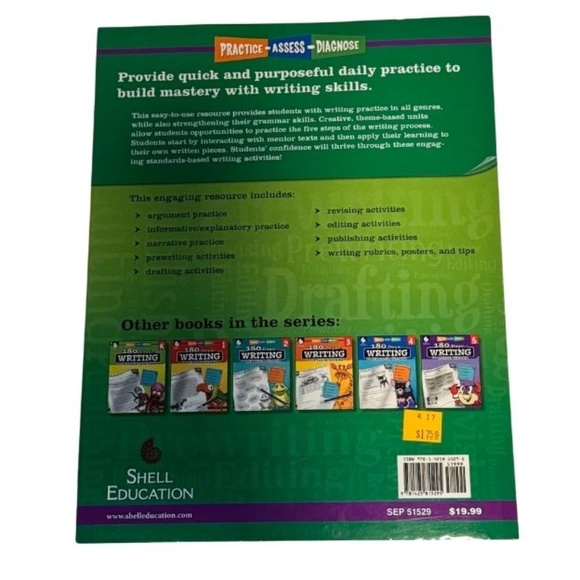 180 Days of Writing for 6th Grade w/Digital Resource CD Practice-Assess-Diagnose - Picture 2 of 4